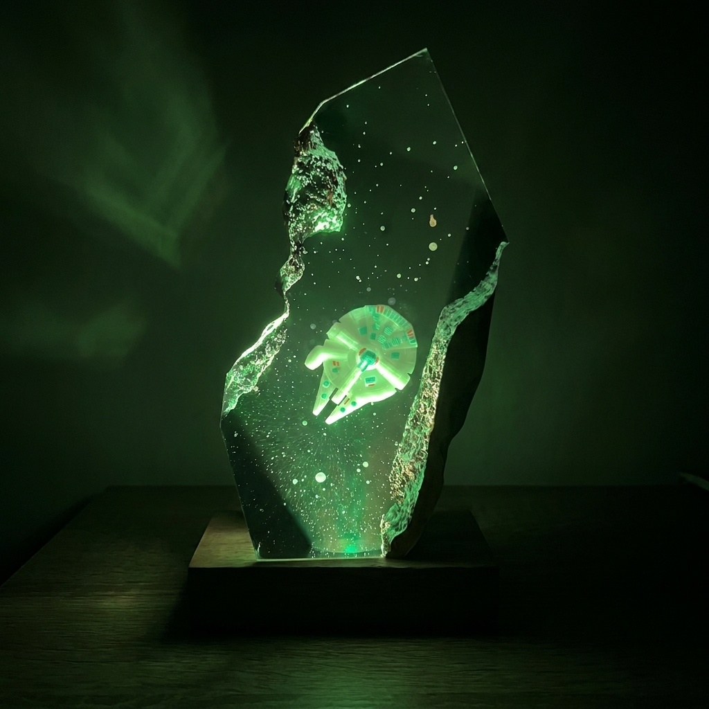 Millennium Falcon Resin Lamp