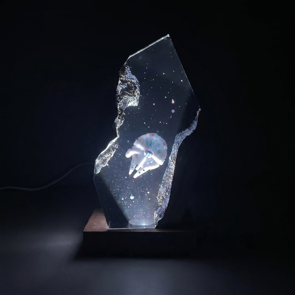 Millennium Falcon Resin Lamp