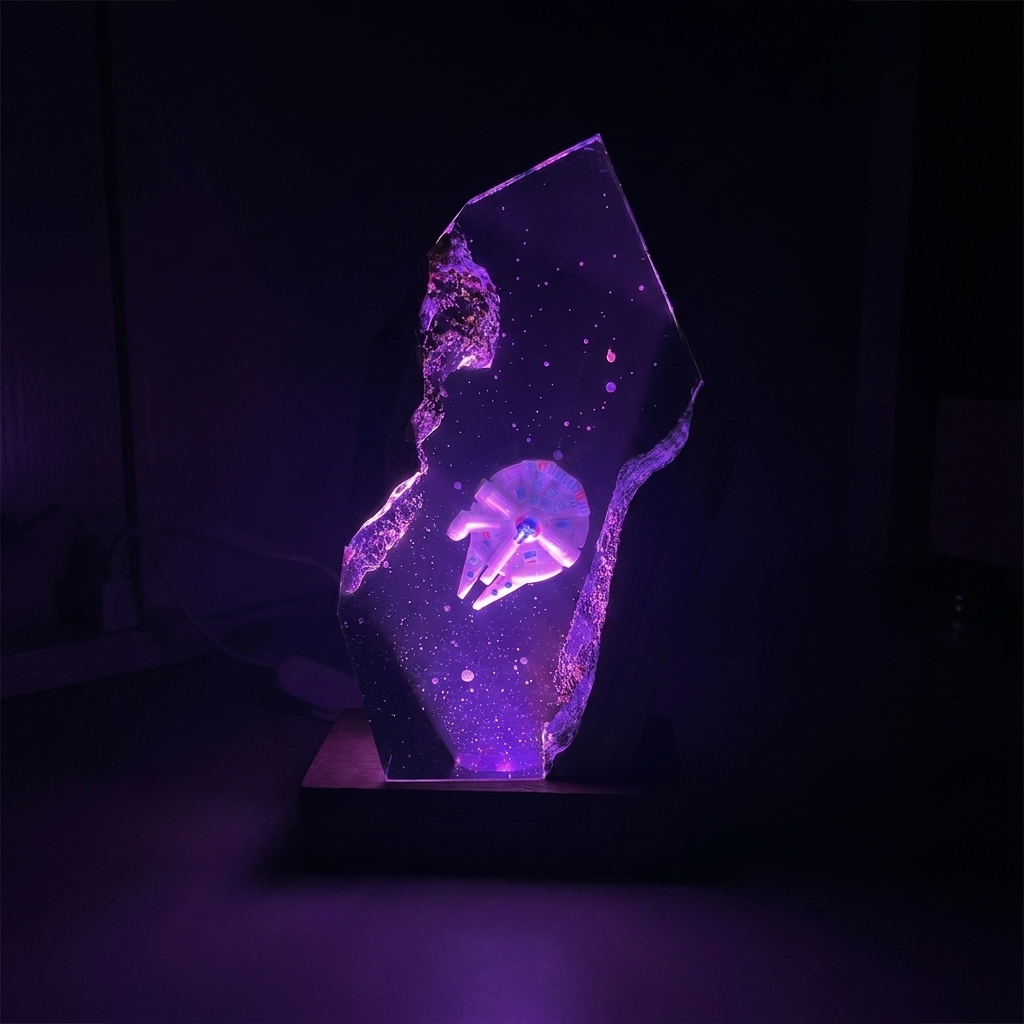 Millennium Falcon Resin Lamp